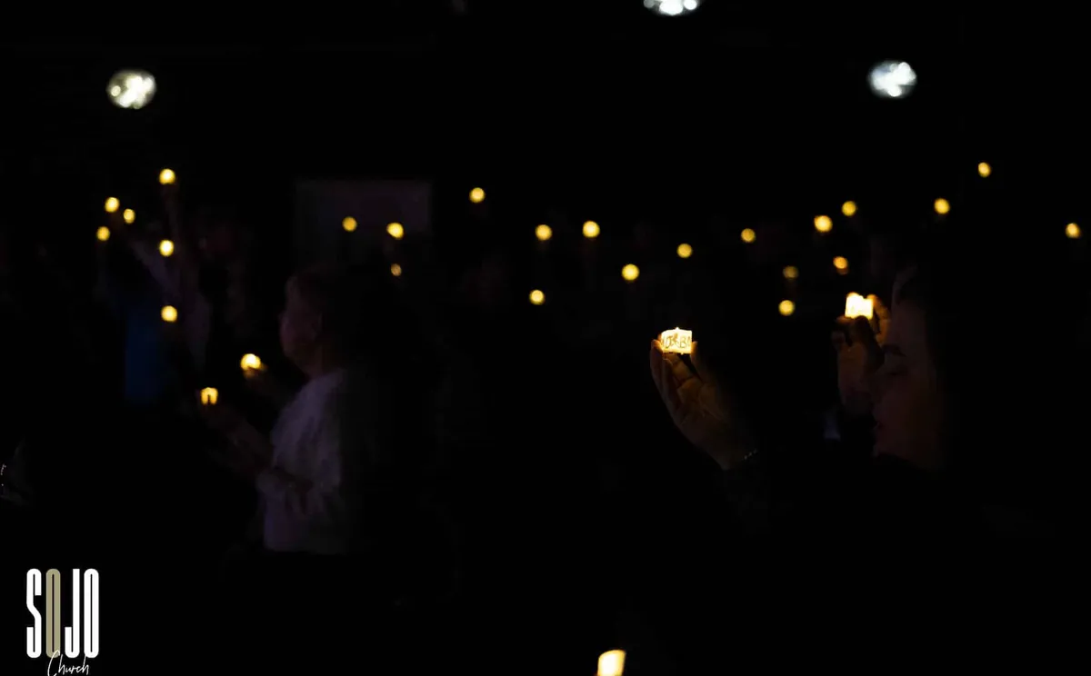 Candlelight at a SOJO Church prayer night