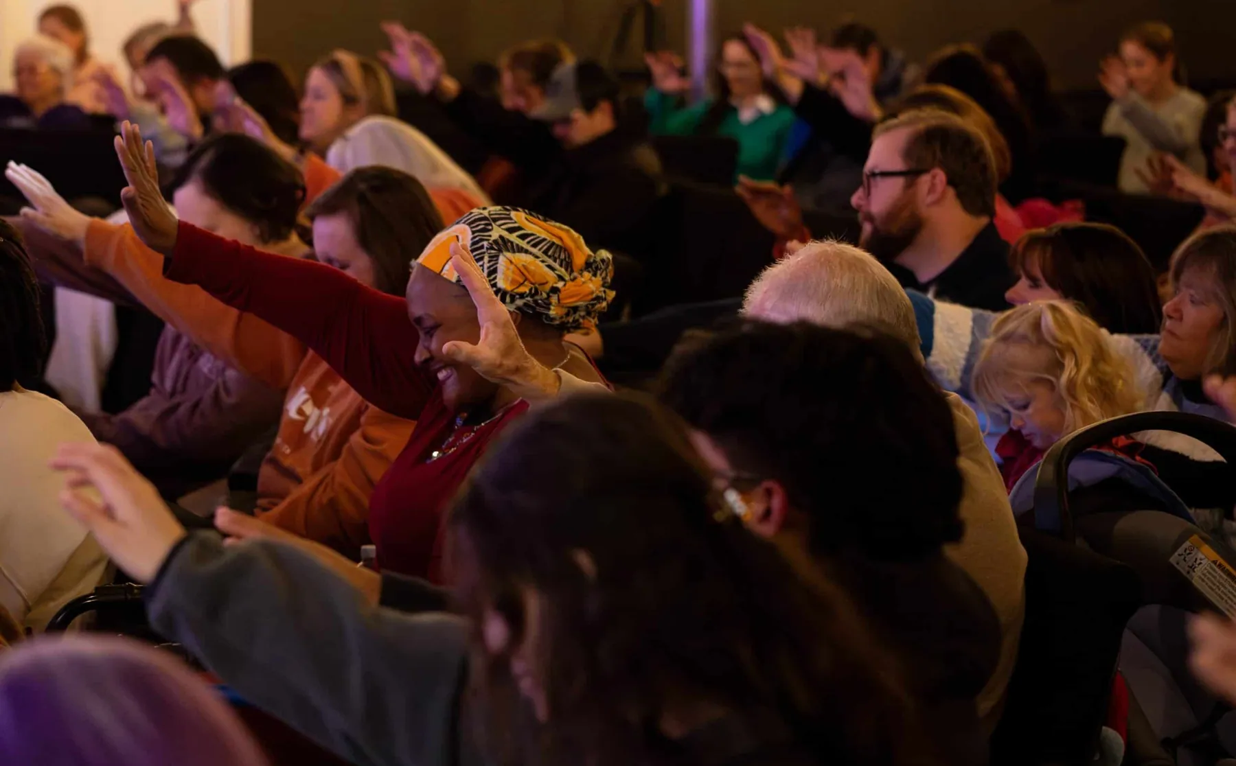 SOJO Church gathered in worship on a Sunday morning