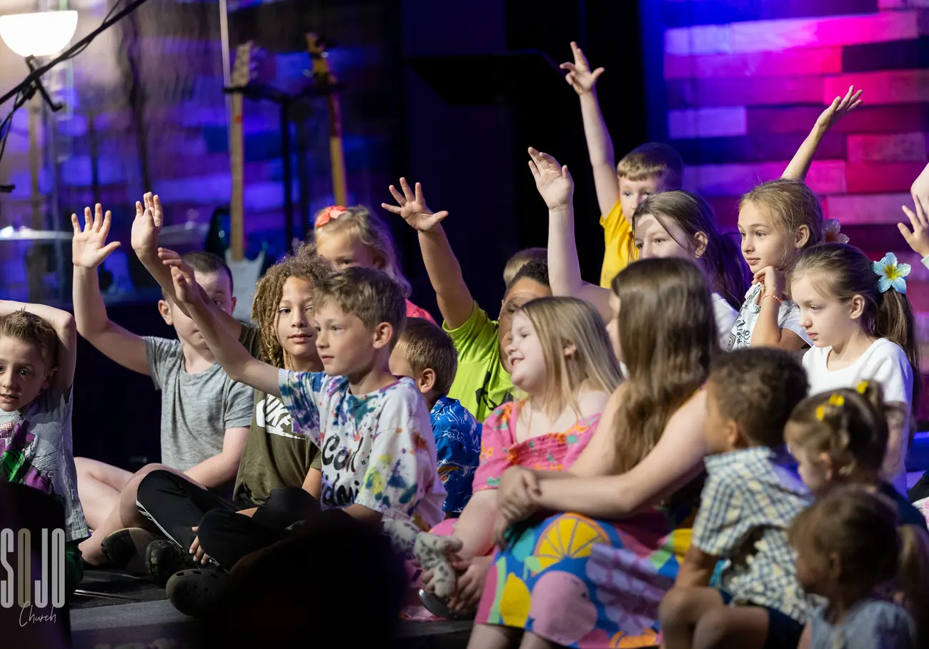 A man celebrated in the baptism tank at SOJO