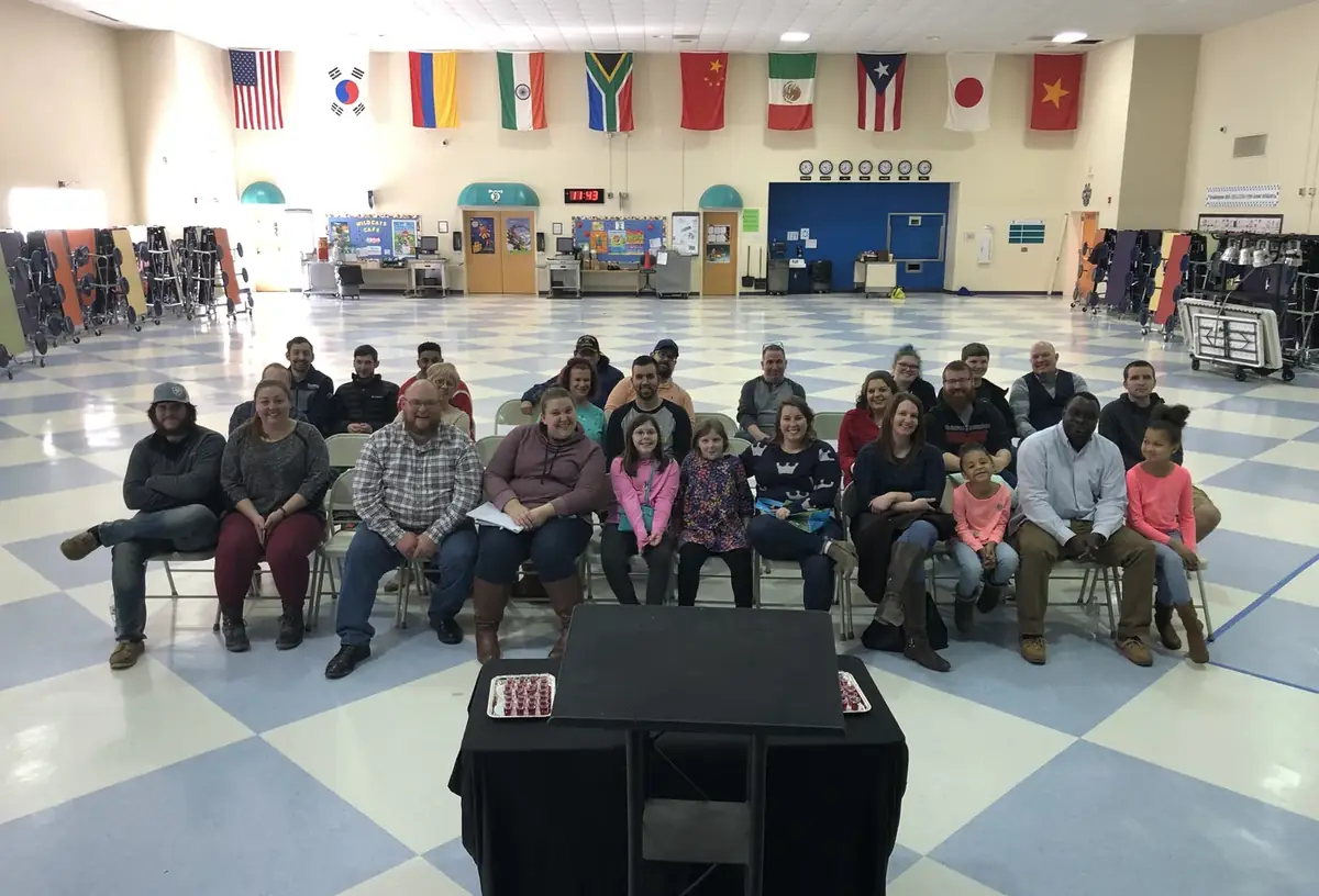 The twenty-five people who moved together to Weddington Hills Elementary