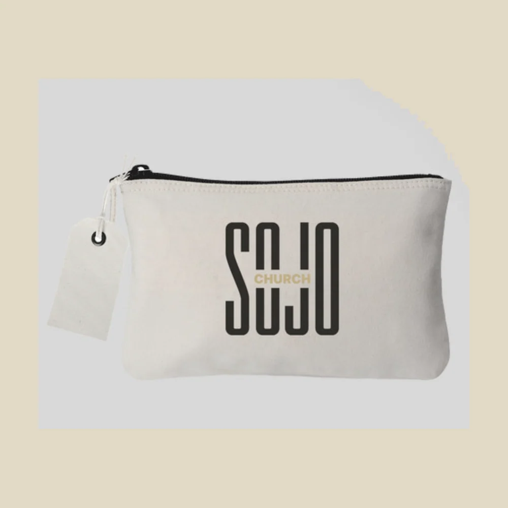 Zip Pouch &middot; Natural SOJO tee