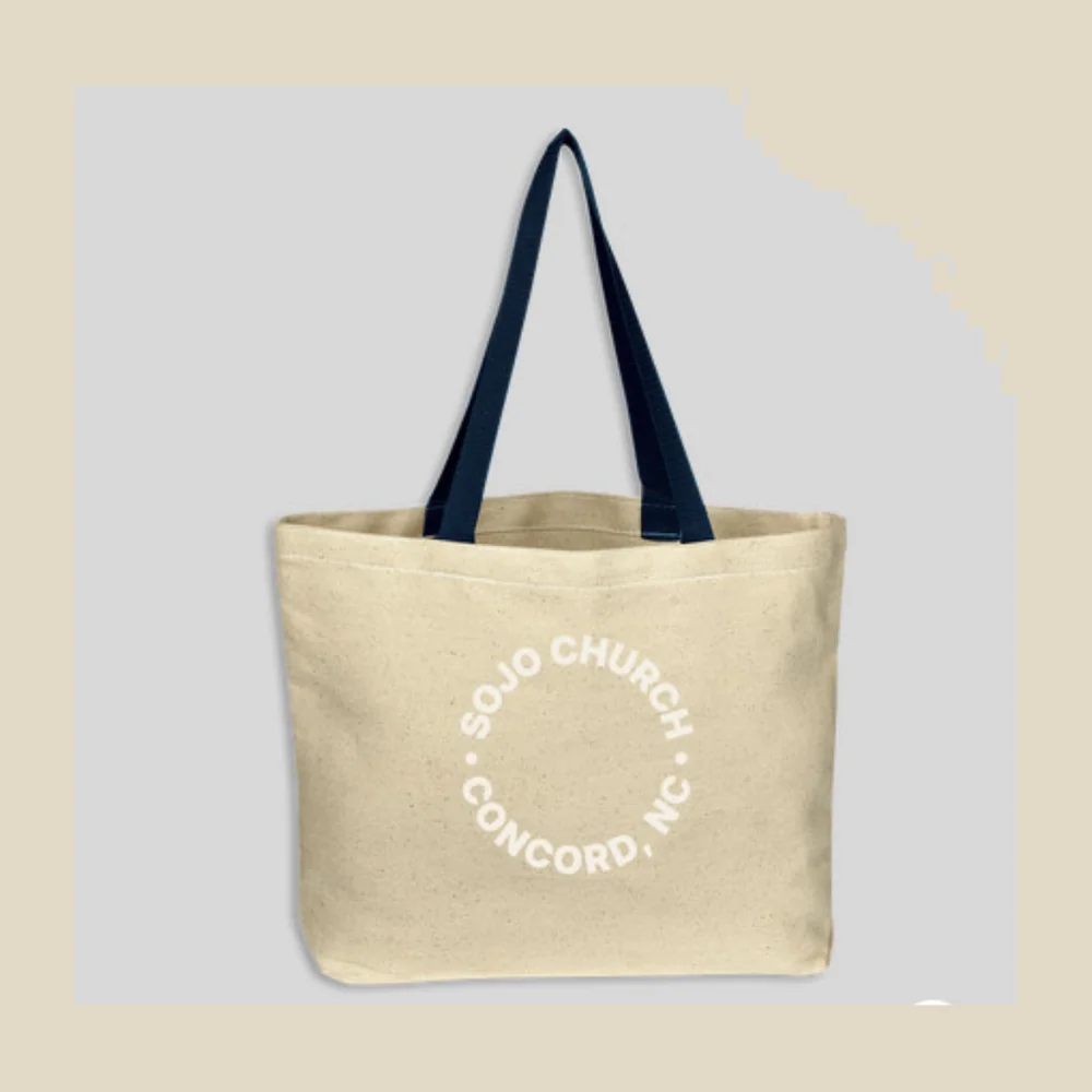 Canvas Tote &middot; Natural SOJO tee