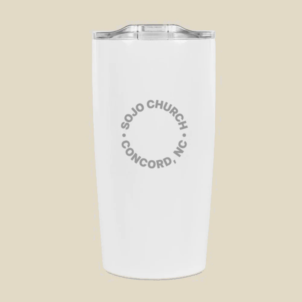 Tumbler &middot; White SOJO tee
