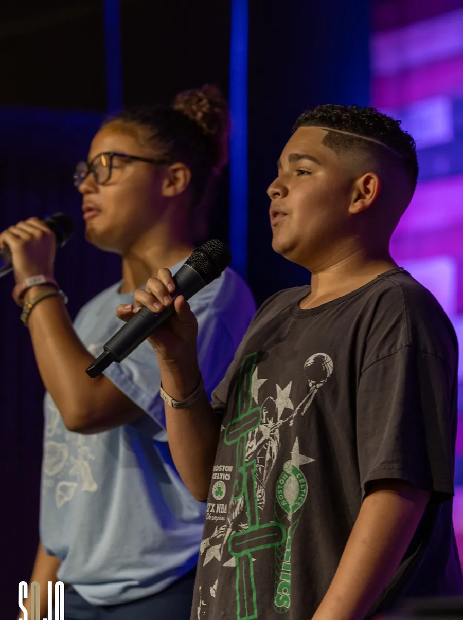 SOJO students leading worship