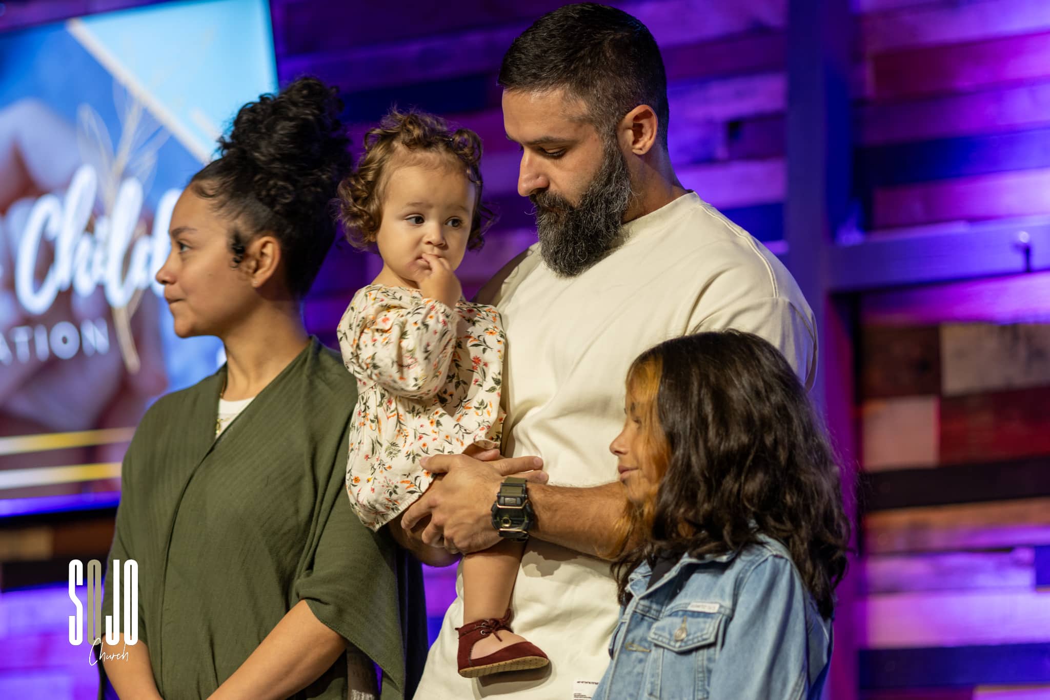 Untitled-7317 Family during a church child dedication ceremony